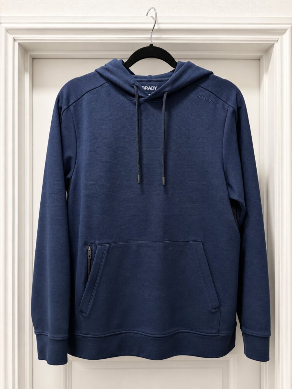 Brady Performance Hoodie Navy Pullover Sweatshirt Size Large